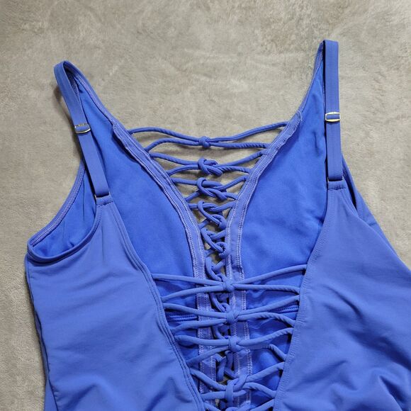 Bleu Rod Beattie One Piece Bathing Suit Blue Sz 12 - Picture 5 of 5
